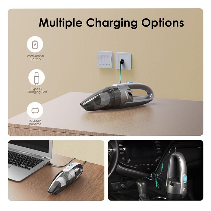 oraimo PowerGaN 65 65W Ultra Speed Triple Port Charger Kit with Type-C to Type-C