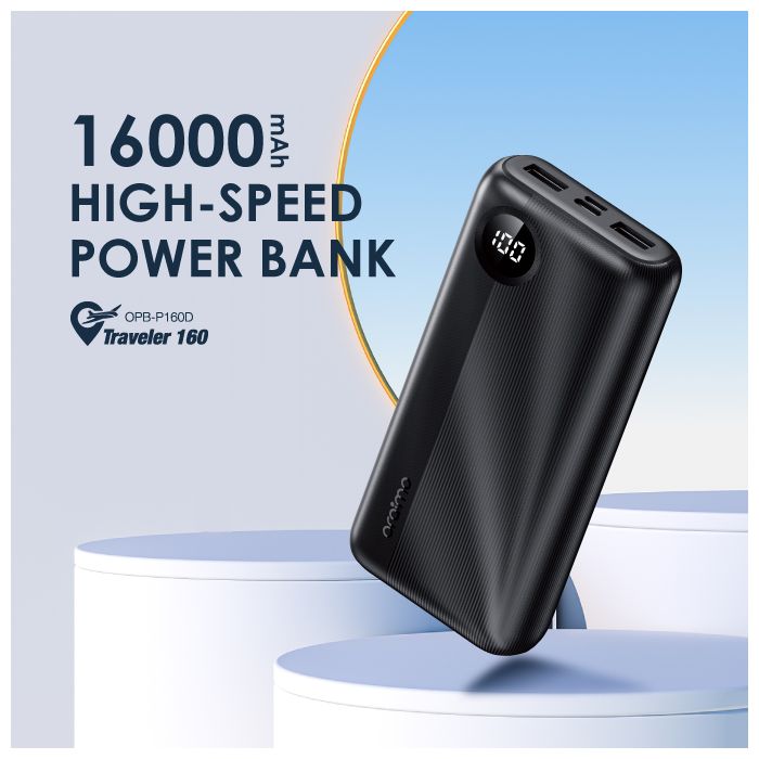 oraimo Traveler 160 16000mAh High Capacity Dual Output Powerbank