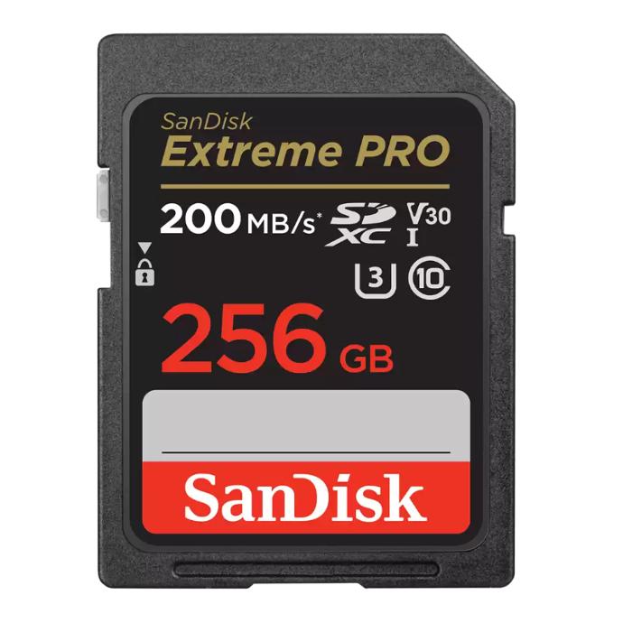 SanDisk 256GB Extreme PRO Memory Card