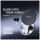 oraimo FreePods 4 ANC Noise Cancellation Havy Bass 35.5-hr Long Playtime True Wireless Earbuds with APP Control