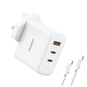 oraimo PowerGaN 65 65W Ultra Speed Triple Port Charger Kit with Type-C to Type-C