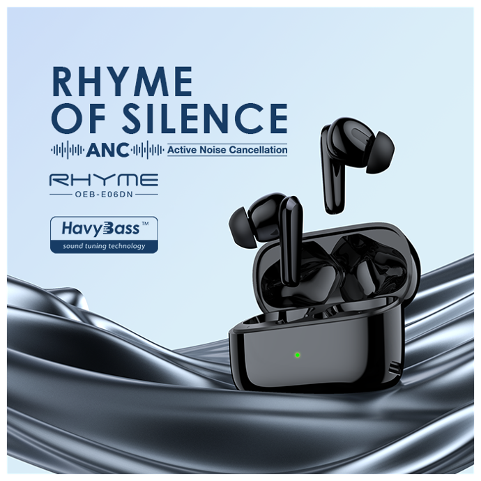 oraimo Rhyme ANC Noise Cancellation Thumping Bass True Wireless Earbuds