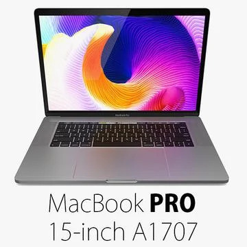 Macbook pro A1707 2017 2.8ghz i7-7700HQ 16gb 256 SSD Touch-BarID 2GB Radeon Graphics