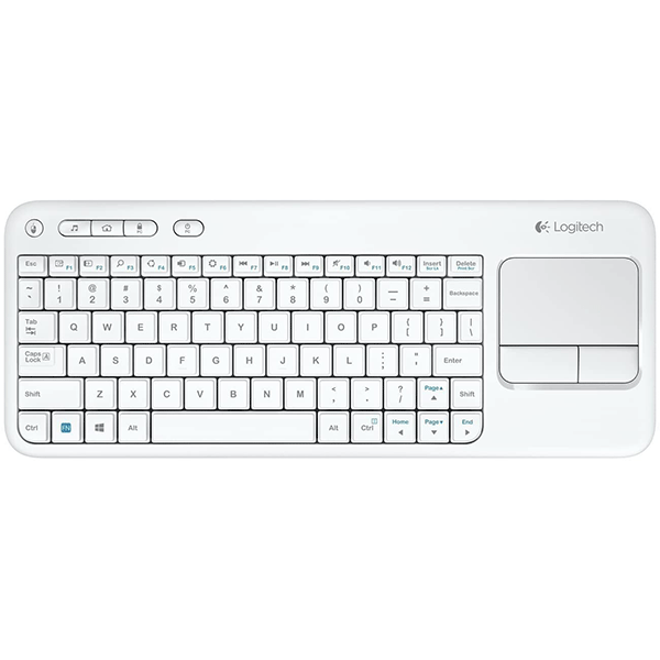 Logitech Wireless Keyboard with TouchPad K400 Plus – White – 920-007146