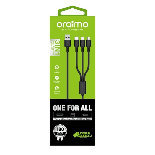 Oraimo 3 in 1 Cable OCD-X92