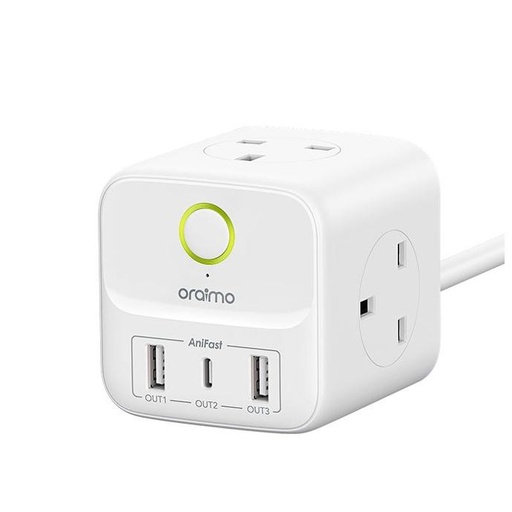oraimo PowerHub C 6-In-1 Smart Fast Charging High Security Small and Portable Power Expansion Cube Rating
