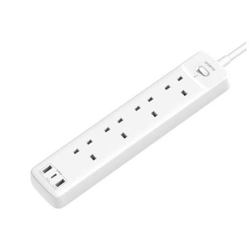 oraimo PowerHub Smart Fast Charging 4 AC Outlets 3 USB Ports UK Massive Extension Socket