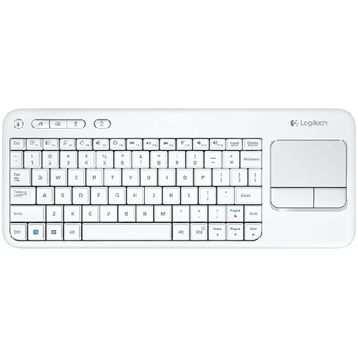 Logitech Wireless Keyboard with TouchPad K400 Plus – White – 920-007146