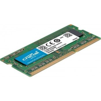 Crucial 4GB Single DDR3/DDR3L 1600 MT/S (PC3-12800) Unbuffered SODIMM 204-Pin Memory – CT51264BF160B