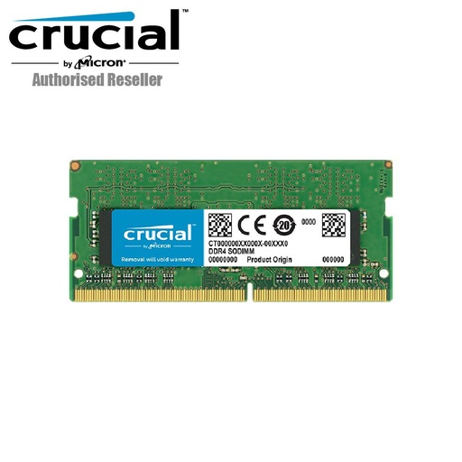 Crucial 8GB Single DDR3/DDR3L 1600 MT/S (PC3-12800) Unbuffered SODIMM 204-Pin Memory – CT102464BF160B