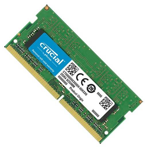 Crucial 8GB Single DDR4 2666 MT/s (PC4-21300) SR X8 SODIMM 260-Pin Memory – CT8G4SFS8266