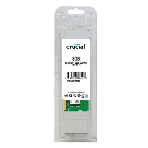 Crucial 8GB Single DDR4 3200 MT/S (PC4-25600) CL22 SR X8 Unbuffered SODIMM 260-Pin Memory – CT8G4SFS832A