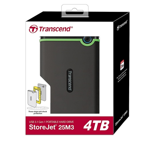 Transcend Storejet External USB 3.1 Harddisk-4TB