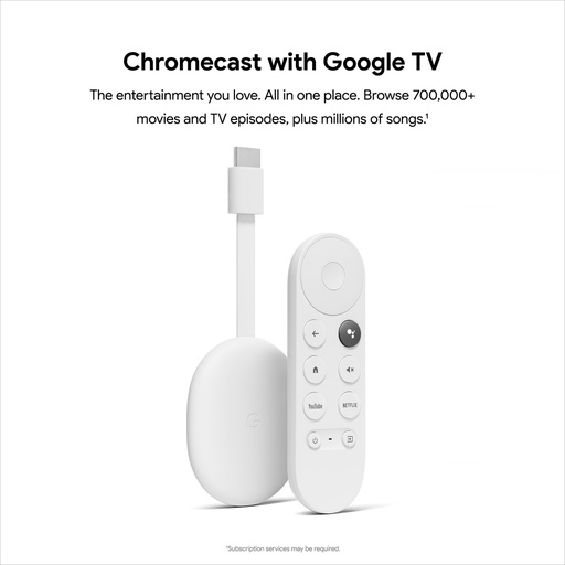 Google Chromecast with Google TV (Snow)